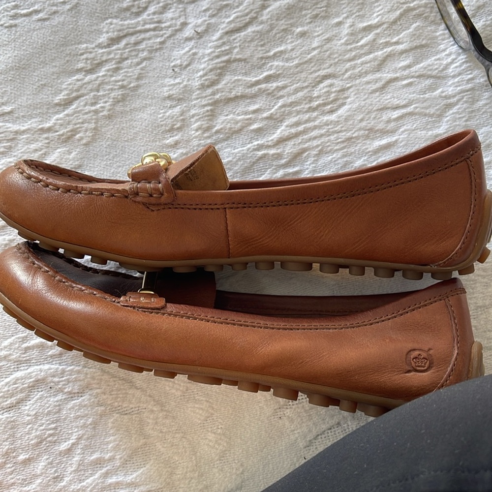 Born leather flats size 6 gold buckle - Picture 13 of 13
